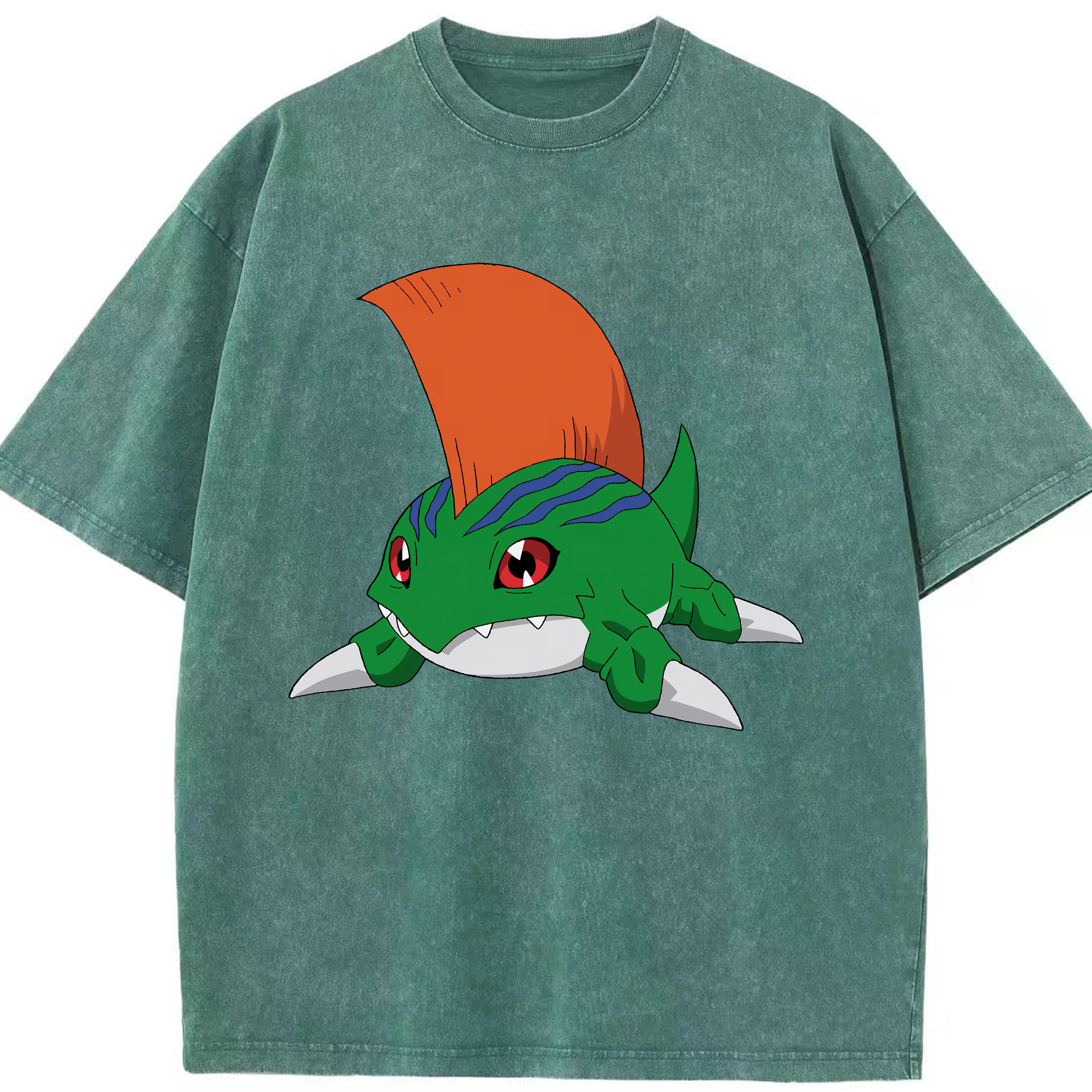 （画像用） Digimon デジタルモンスター/デジモン 綿100% ヴィンテージ風 半袖Tシャツ（フロントプリント）